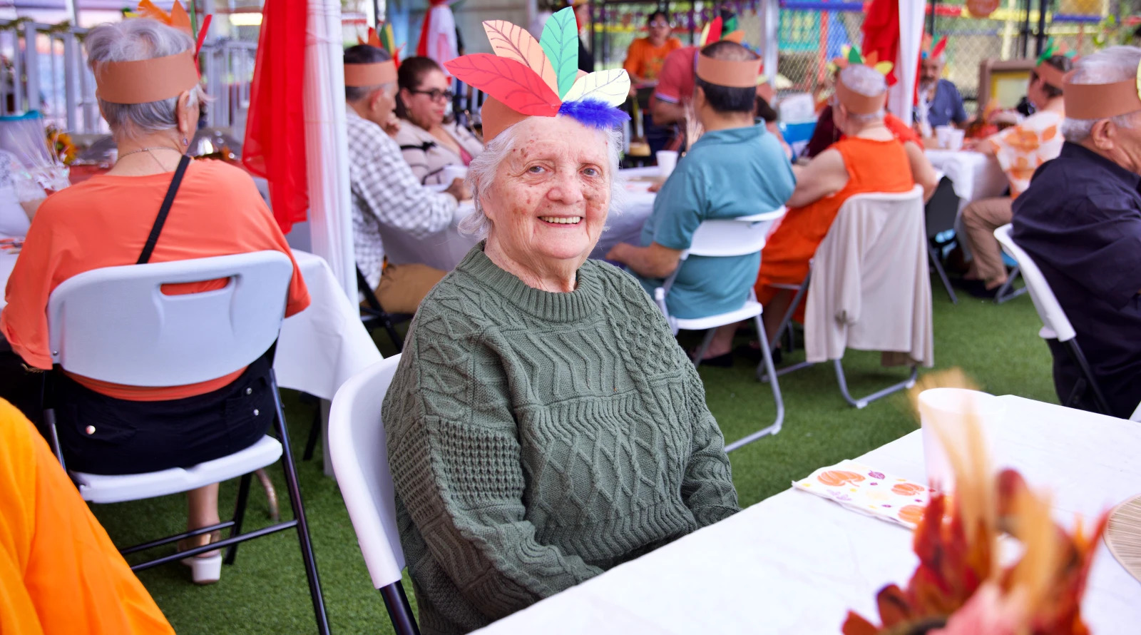 Residents enjoying social activities