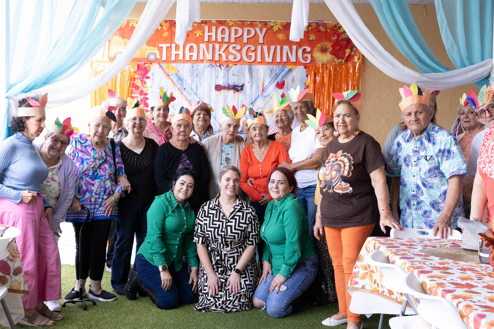 Thanksgiving dinner at the center